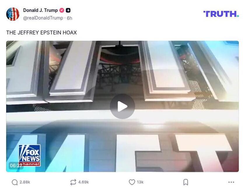 Post preview from Donald Trump