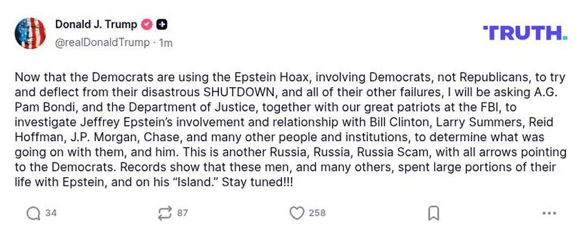 Post preview from Donald Trump