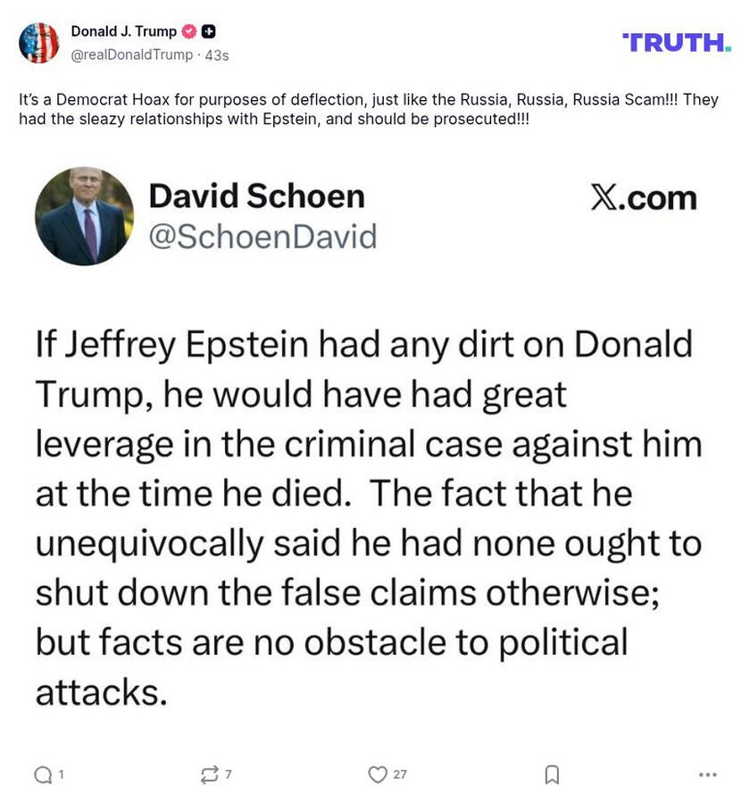 Post preview from Donald Trump