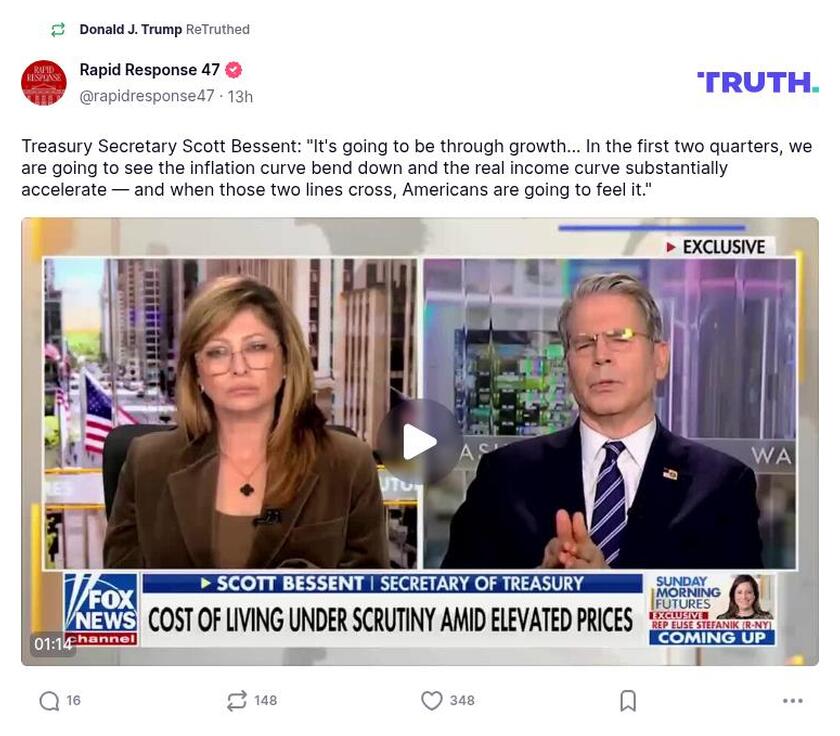 Post preview from Donald Trump