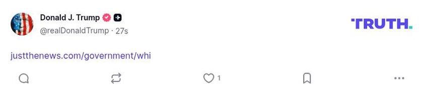 Post preview from Donald Trump