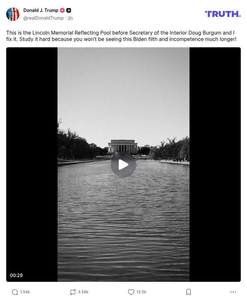 Post preview from Donald Trump