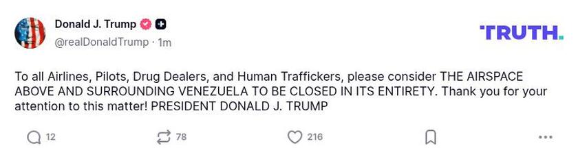 Post preview from Donald Trump