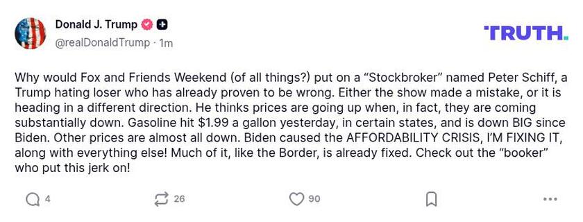 Post preview from Donald Trump