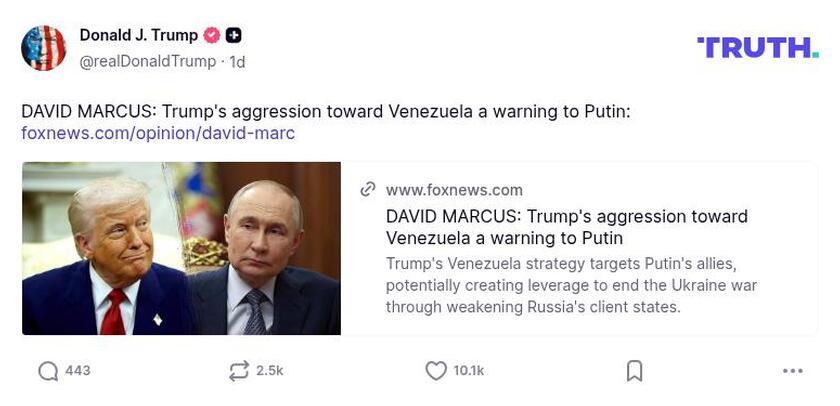 Post preview from Donald Trump