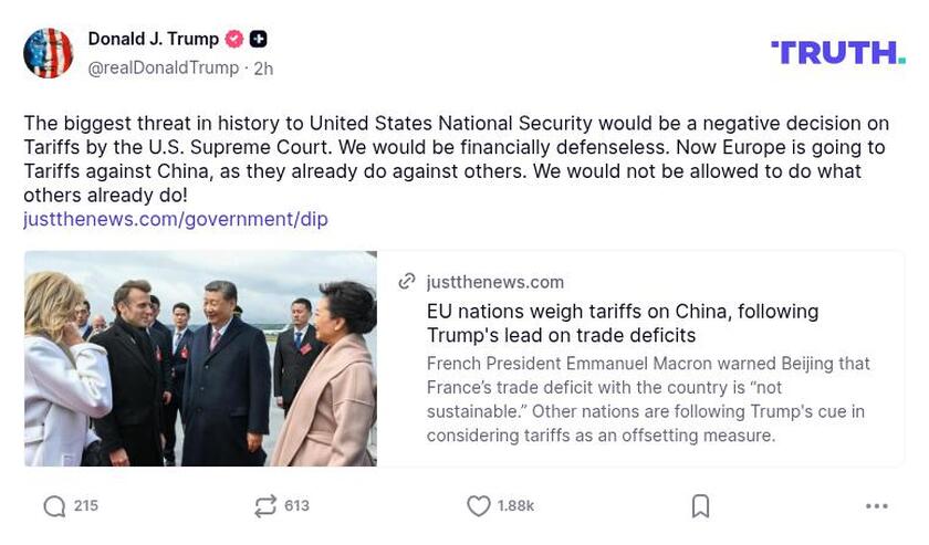 Post preview from Donald Trump