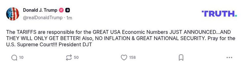 Post preview from Donald Trump