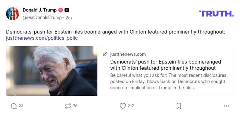 Post preview from Donald Trump