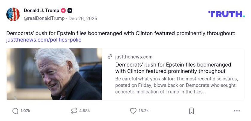 Post preview from Donald Trump