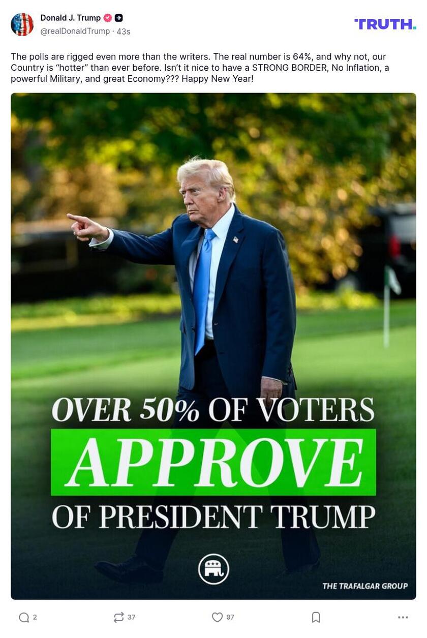 Post preview from Donald Trump