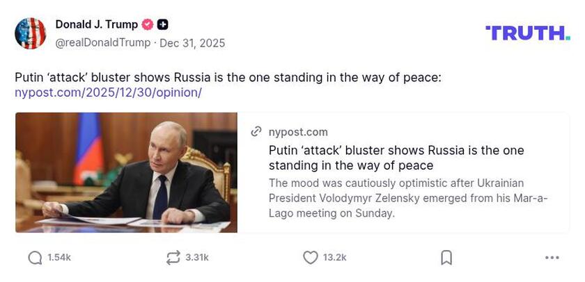 Post preview from Donald Trump