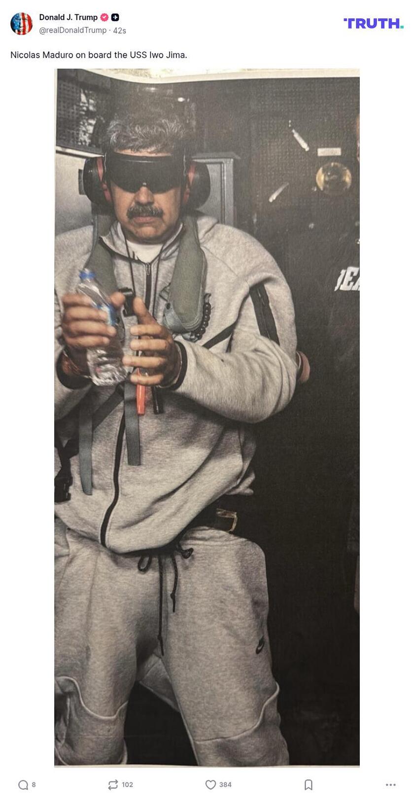 Post preview from Donald Trump