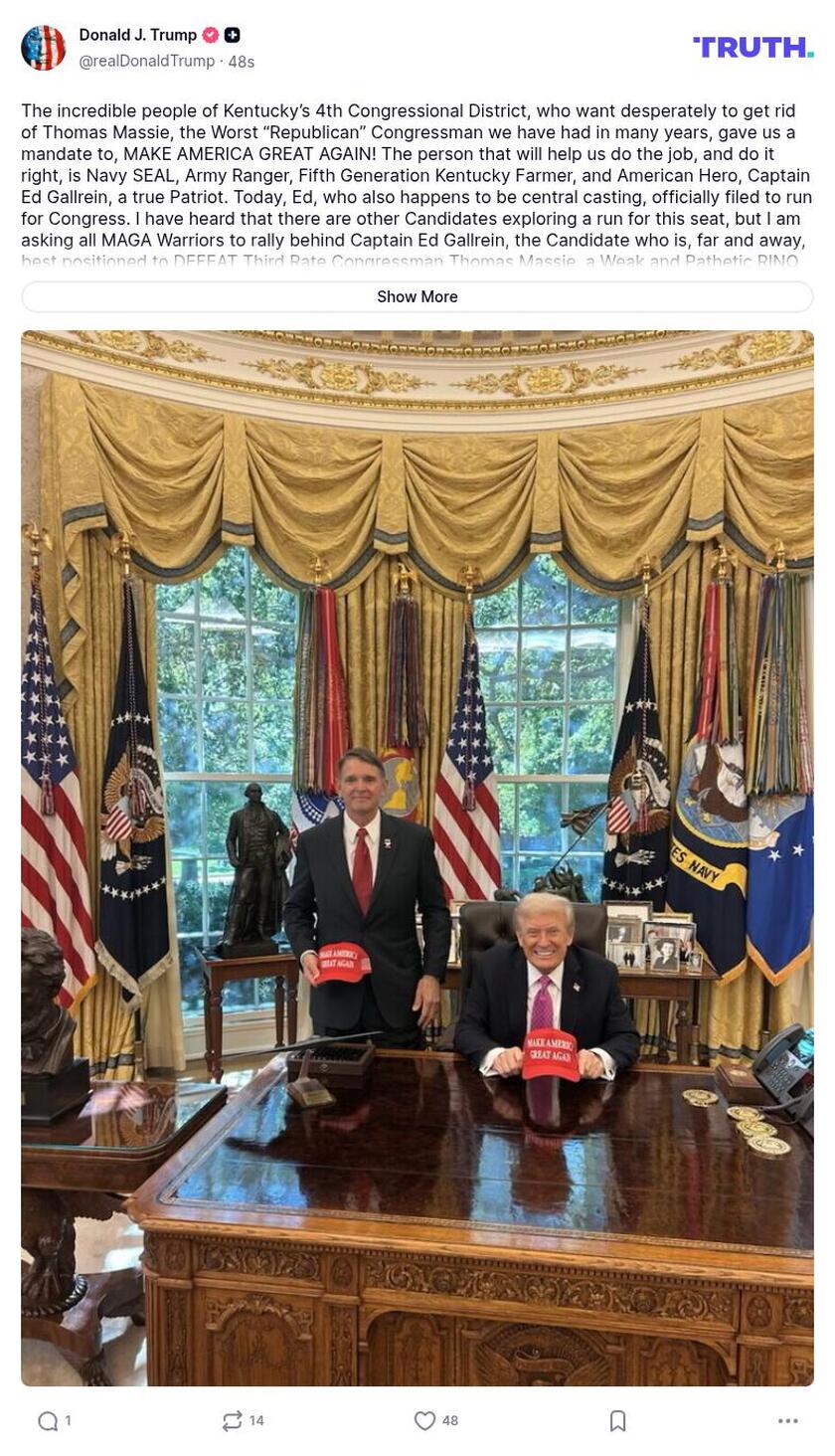 Post preview from Donald Trump