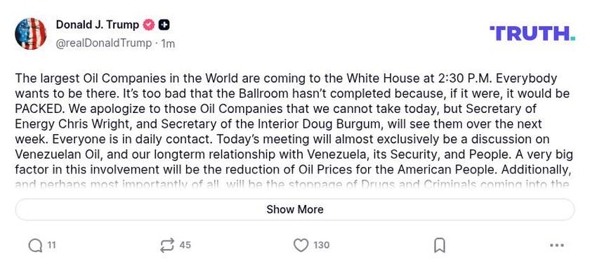 Post preview from Donald Trump