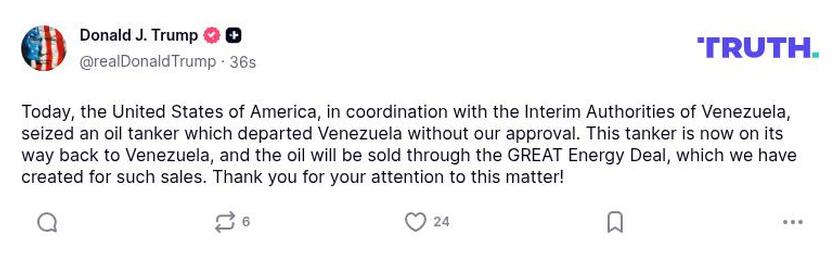 Post preview from Donald Trump