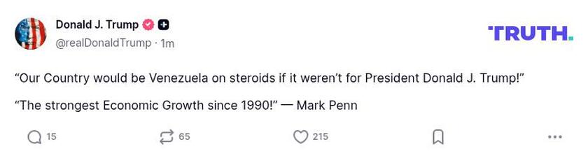 Post preview from Donald Trump