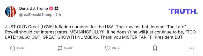 Post preview from Donald Trump