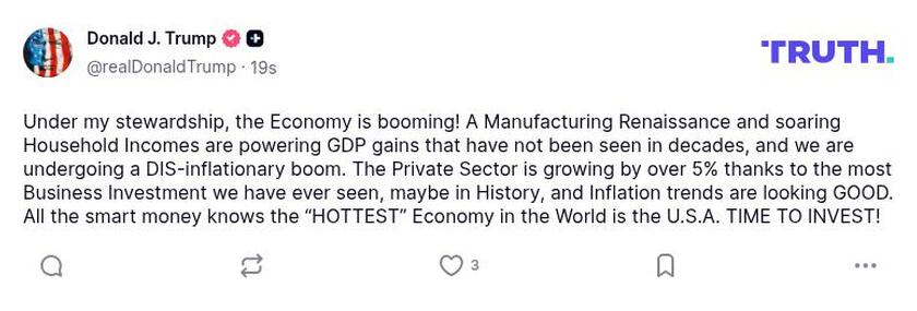 Post preview from Donald Trump