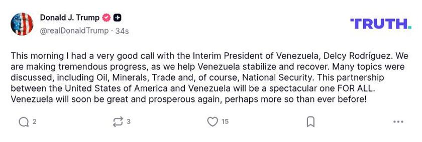 Post preview from Donald Trump