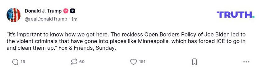 Post preview from Donald Trump