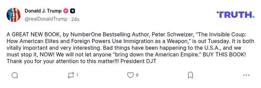 Post preview from Donald Trump