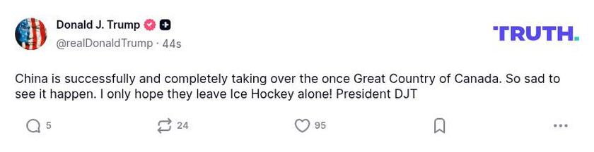 Post preview from Donald Trump