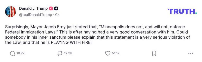 Post preview from Donald Trump