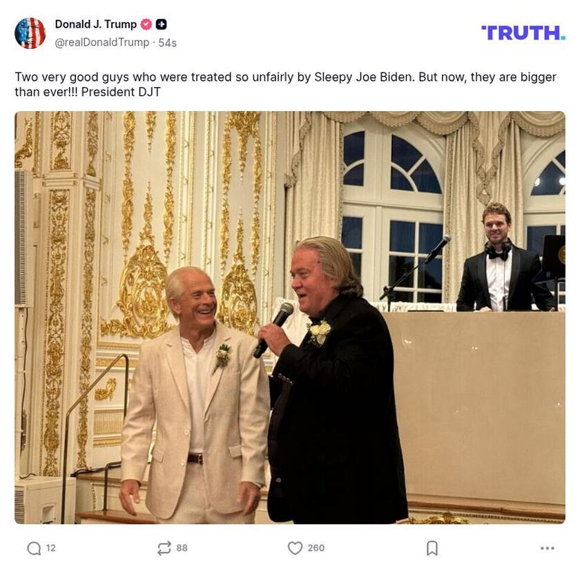 Post preview from Donald Trump