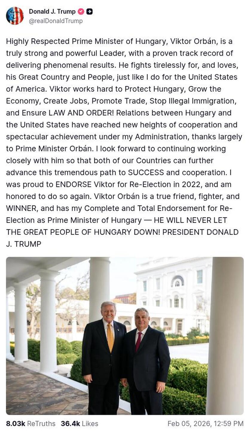 Post preview from Donald Trump