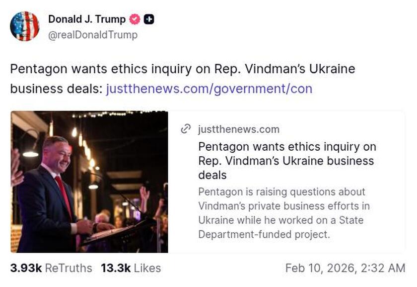 Post preview from Donald Trump