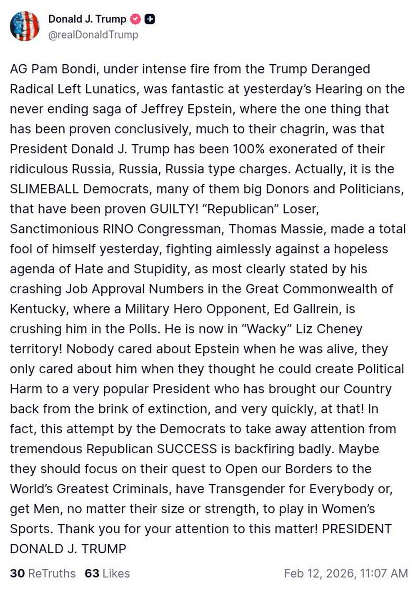 Post preview from Donald Trump