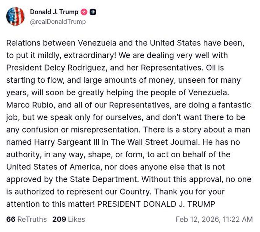 Post preview from Donald Trump