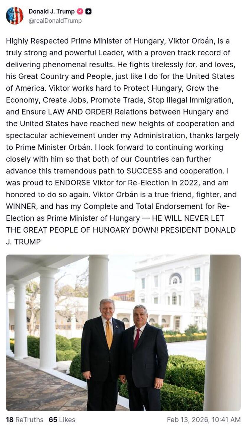 Post preview from Donald Trump