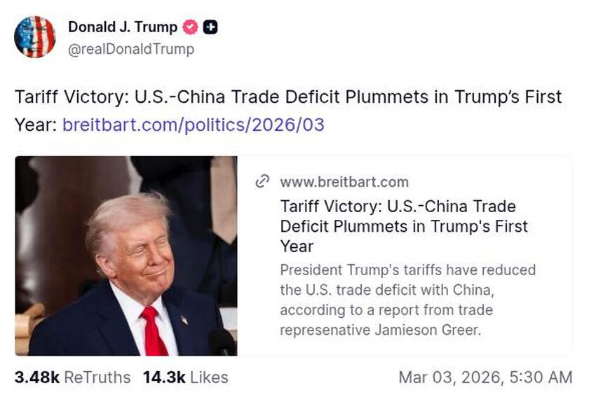 Post preview from Donald Trump