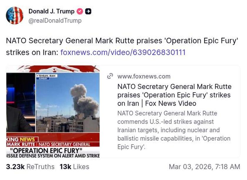 Post preview from Donald Trump