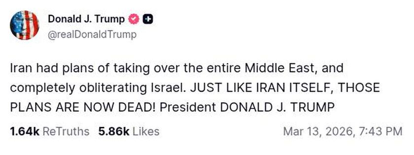 Post preview from Donald Trump