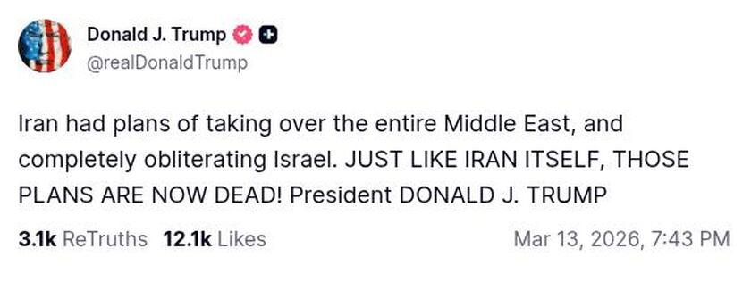 Post preview from Donald Trump