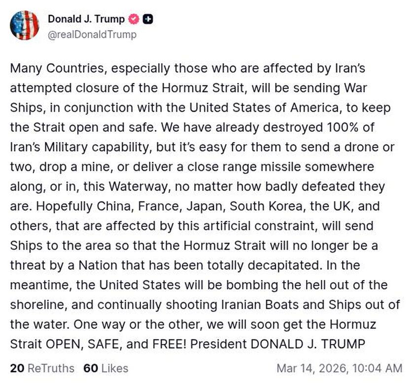 Post preview from Donald Trump