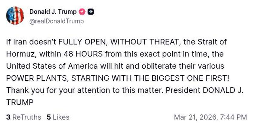 Post preview from Donald Trump