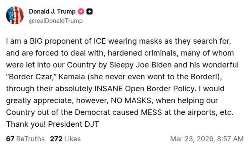 Post preview from Donald Trump