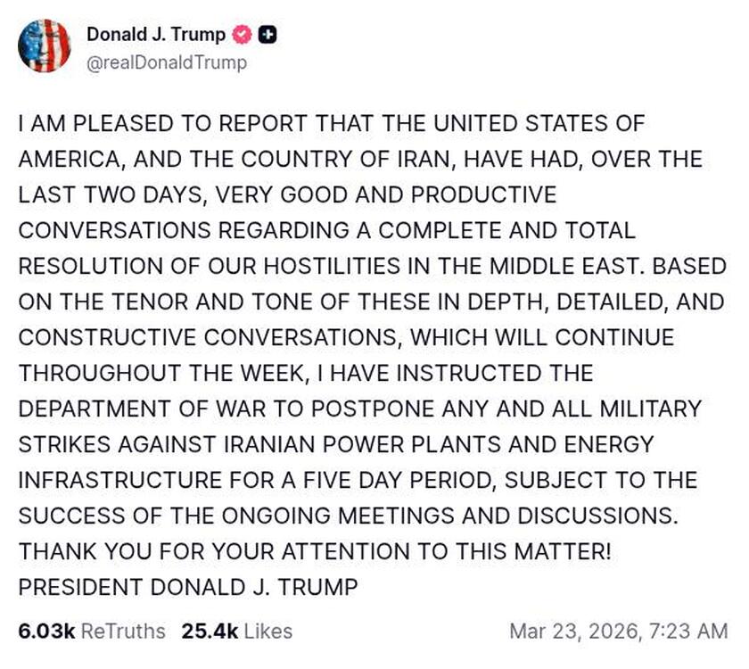 Post preview from Donald Trump