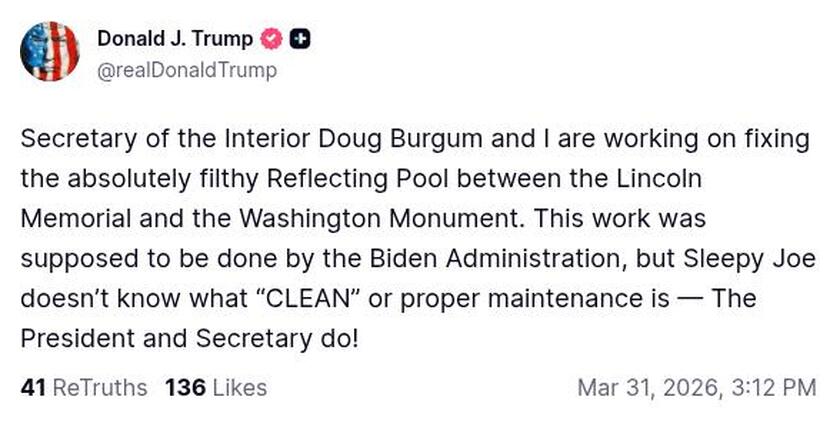 Post preview from Donald Trump