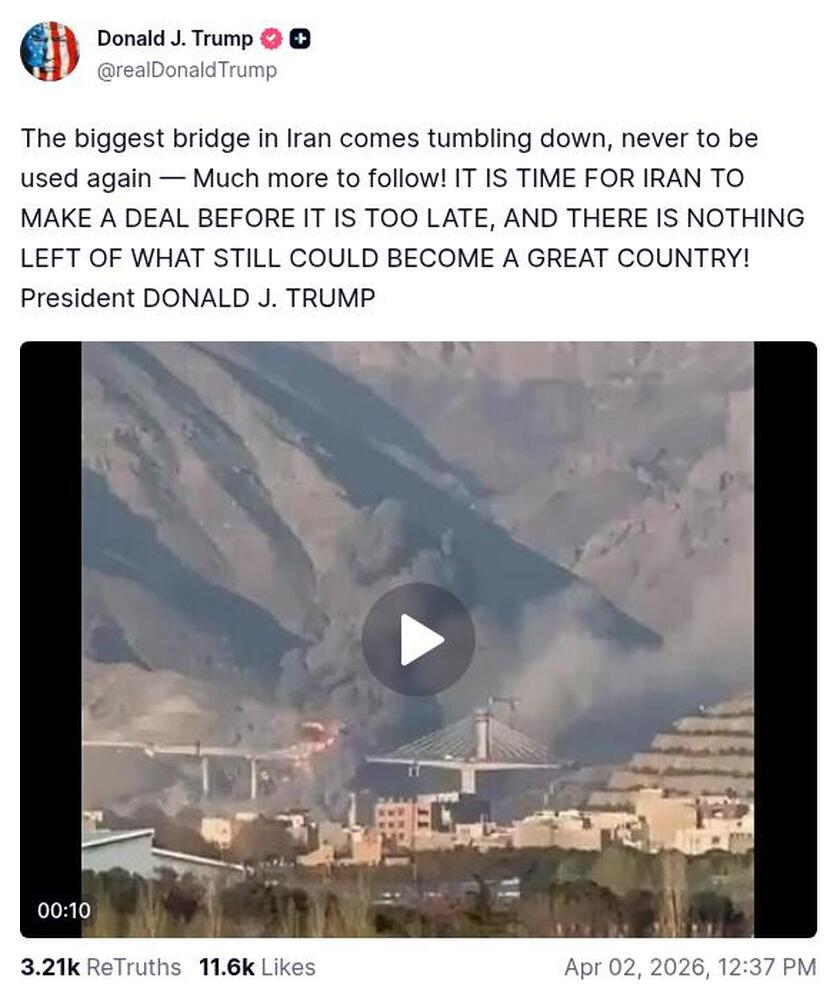 Post preview from Donald Trump