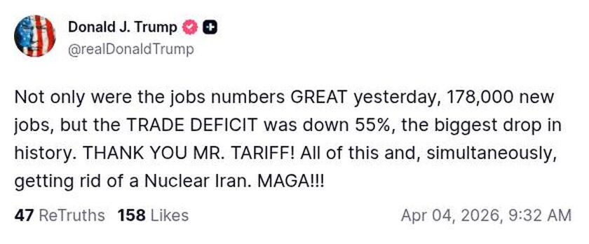 Post preview from Donald Trump