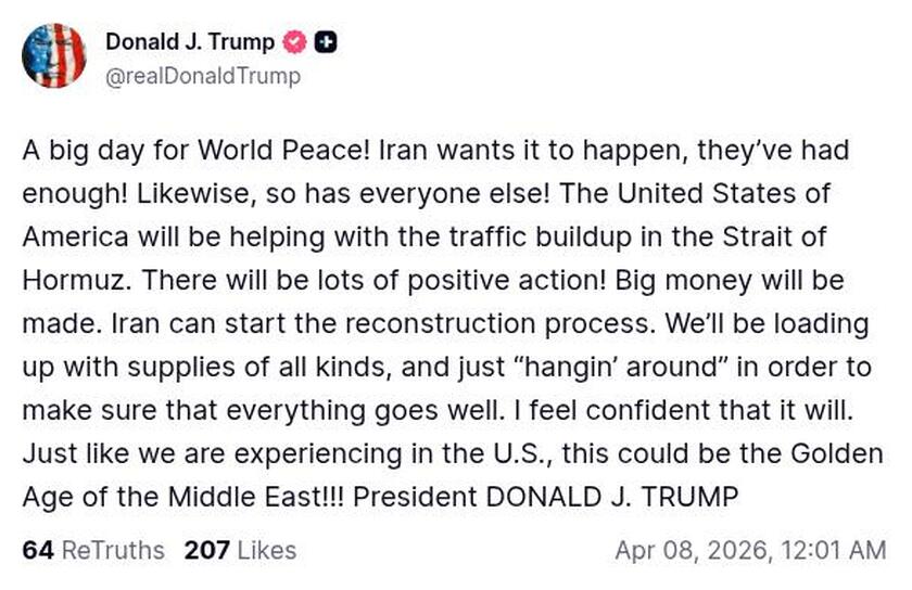 Post preview from Donald Trump