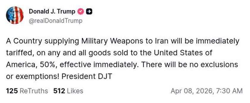 Post preview from Donald Trump