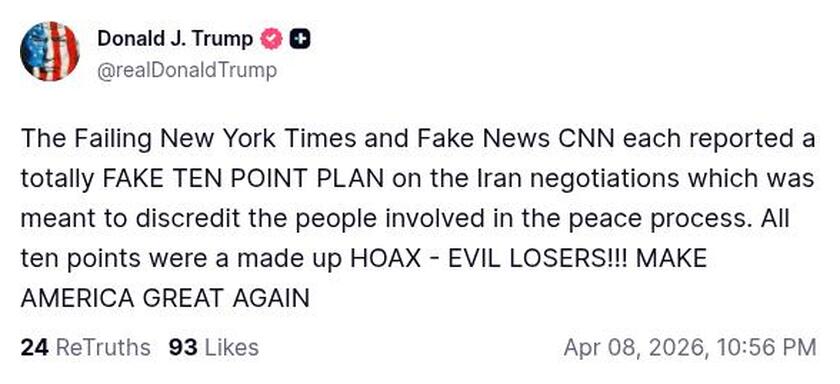 Post preview from Donald Trump