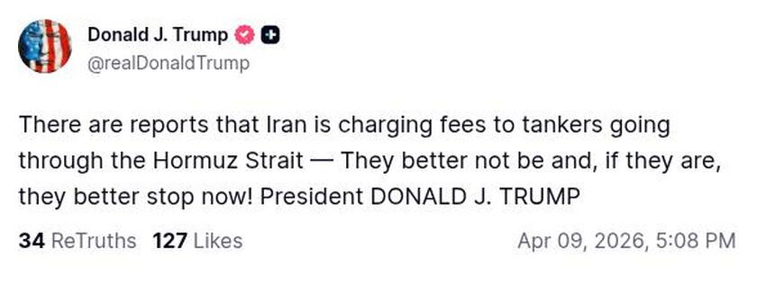 Post preview from Donald Trump