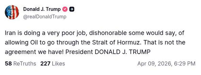 Post preview from Donald Trump