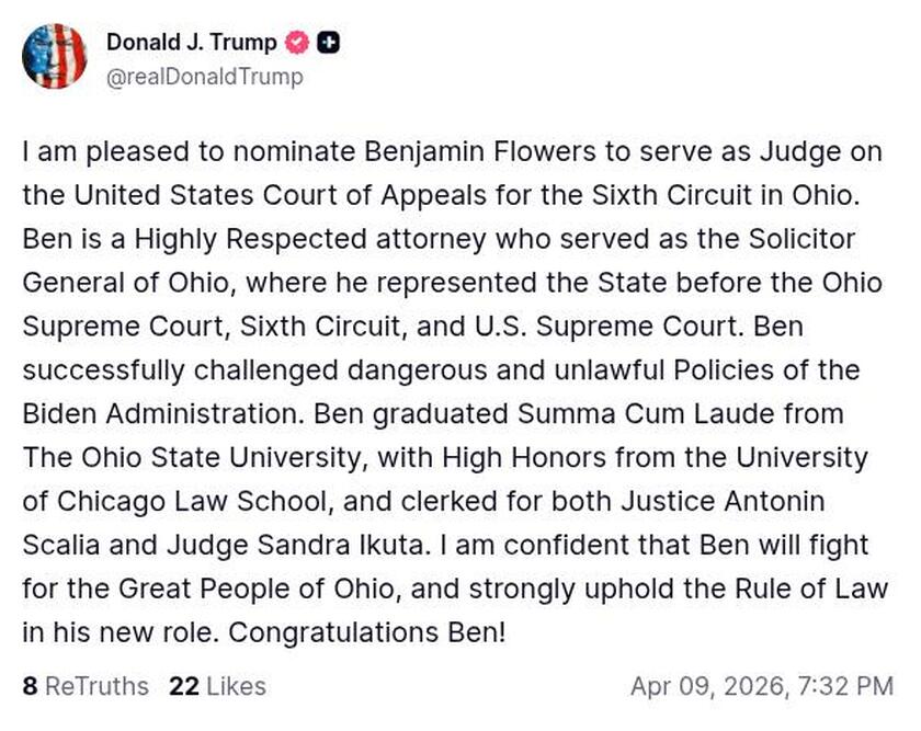 Post preview from Donald Trump